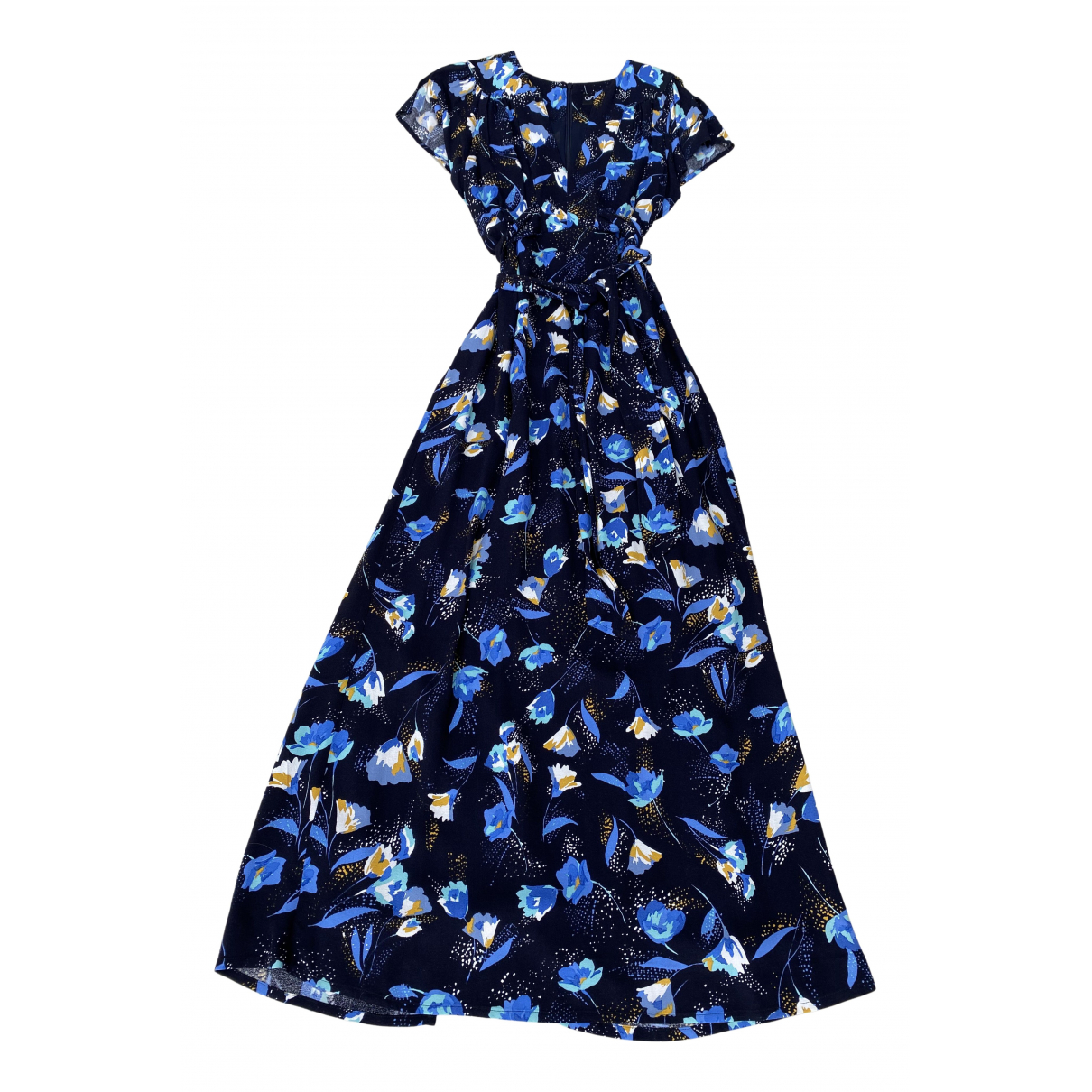 Maxi dress Ossie Clark Navy size 12 UK 
